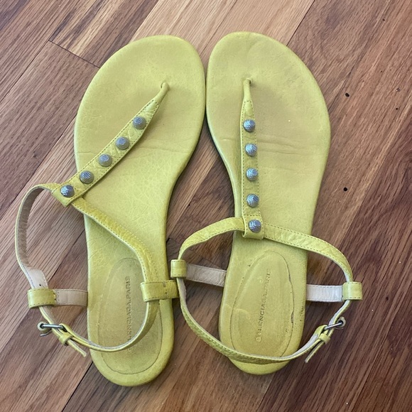 Balenciaga Women’s Yellow Sandals Size 42 - Picture 1 of 6